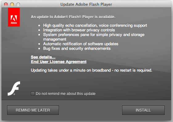 adobe flash mac free