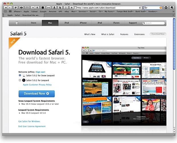 free download safari for mac