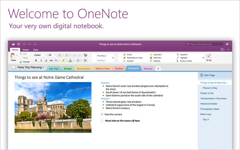 Onenote for mac