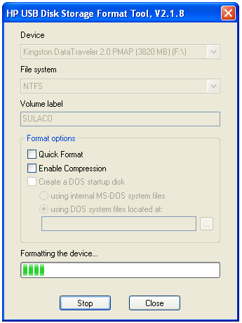 Hp Usb Disk Format Dos Files In Windows