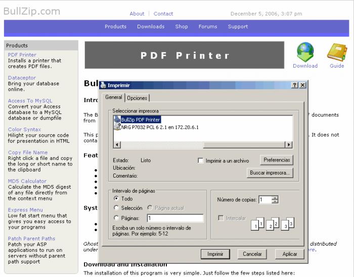 print to pdf bullzip