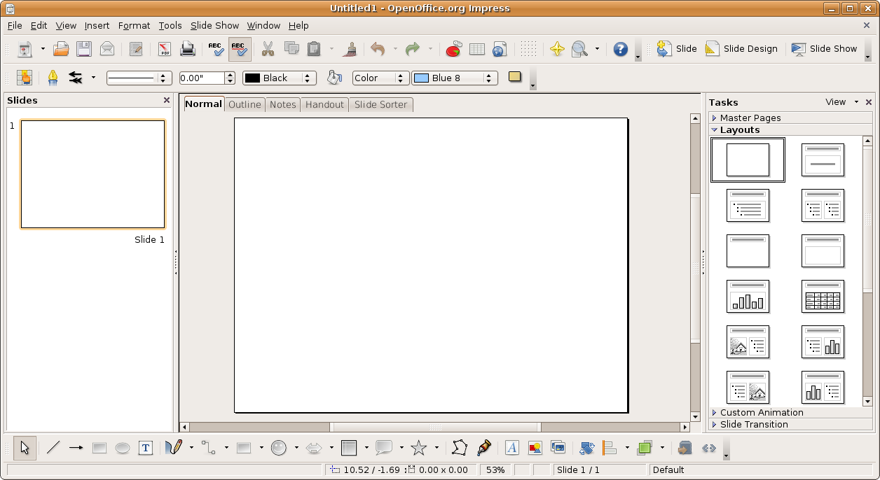 openoffice draw color gradient