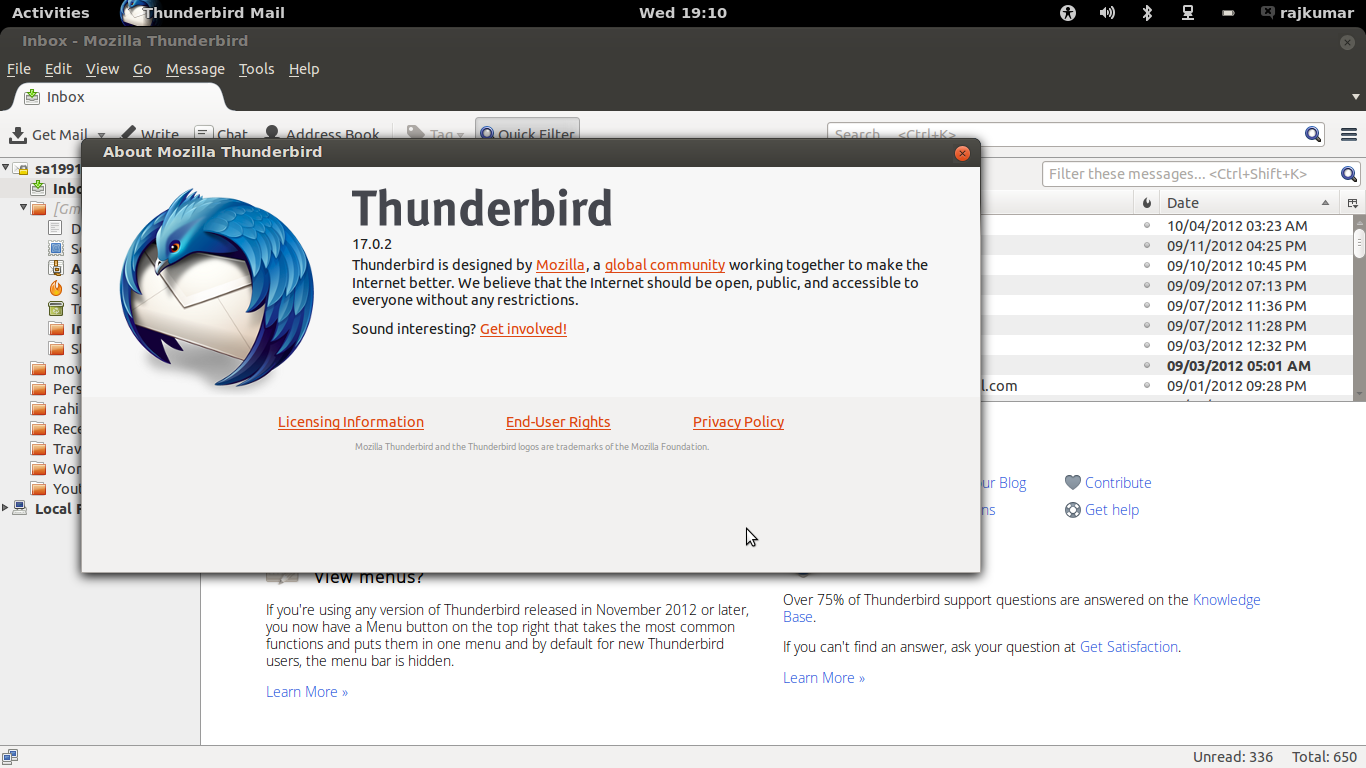 mozilla thunderbird for linux