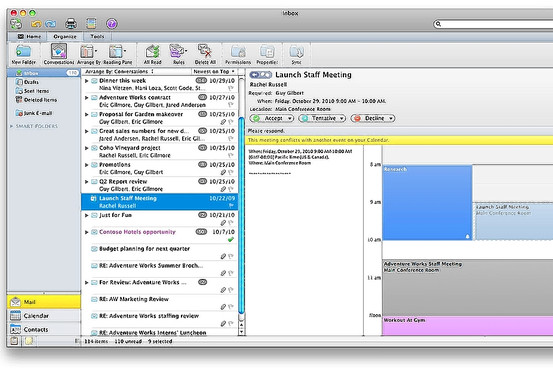 outlook for mac email size