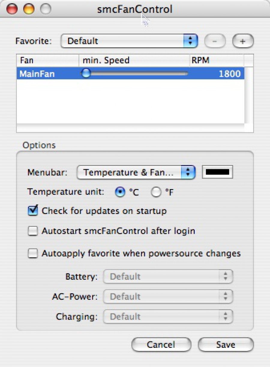 smc fan control macbook pro 2012
