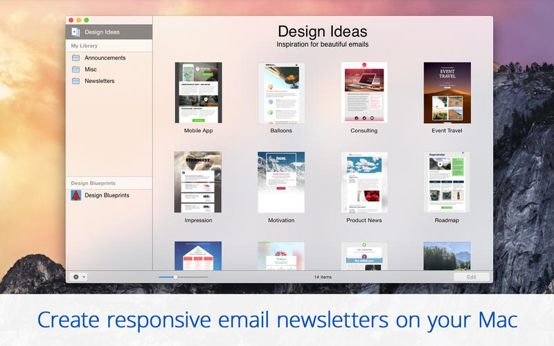 Mail Designer 2 5 Mac Mail Designer Is In Intuitive To Create Customized Html E Mails Stationery Templates And Newsletters