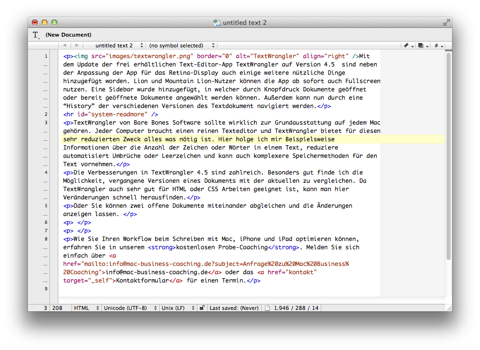 download textwrangler for mac 10.5