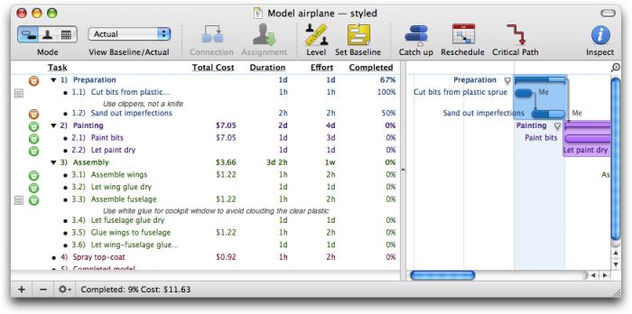 omniplan export to project