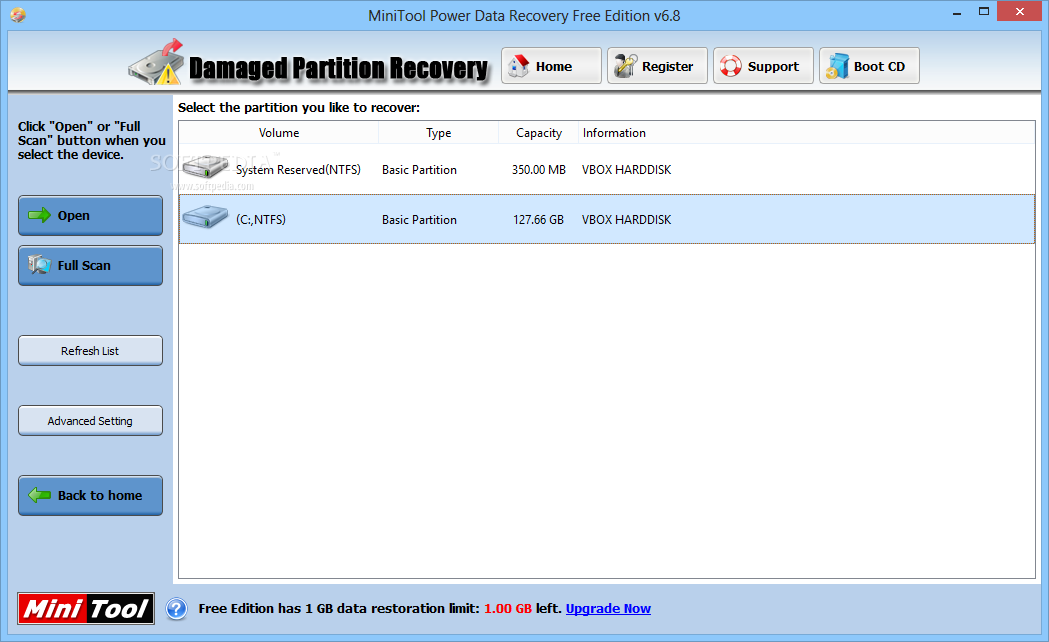 minitool power data recovery free 8.5.0 download 1gb free