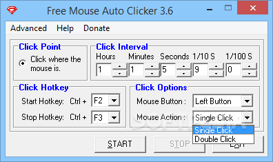 how to use auto mouse click