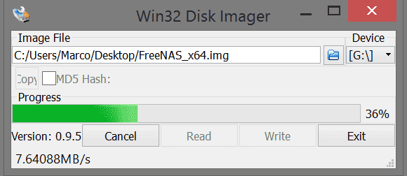 Win32 disk imager app