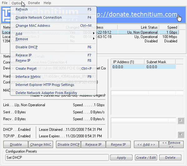 technituium mac changer windows download