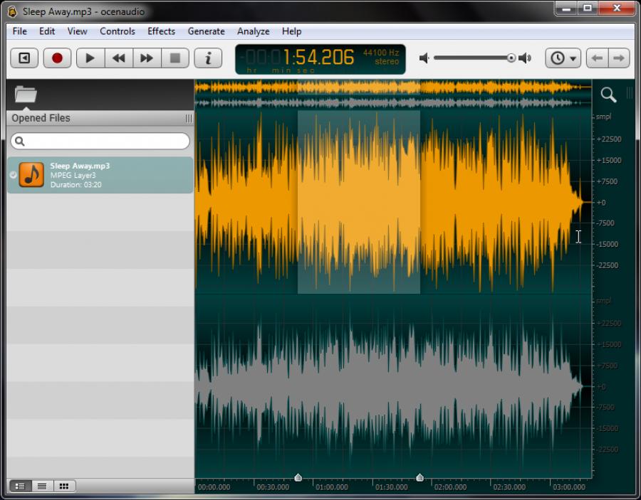 ocenaudio free audio editor