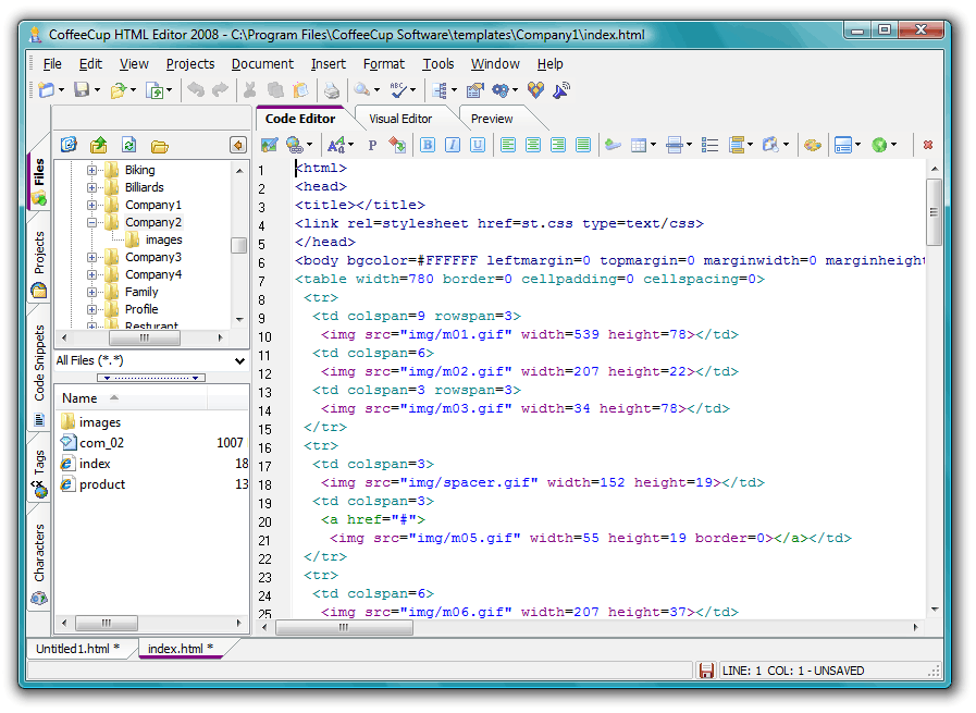 Download CoffeeCup HTML Editor 15.1 b769