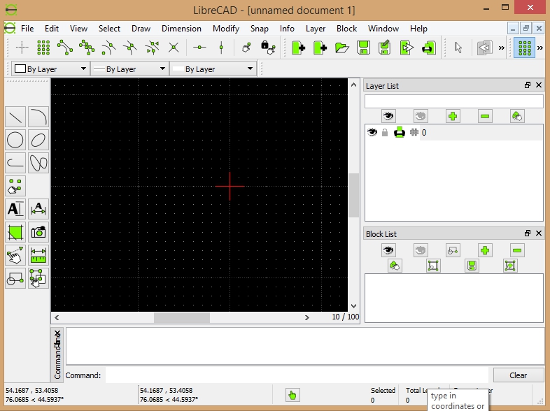download the new version for windows LibreCAD 2.2.0.2
