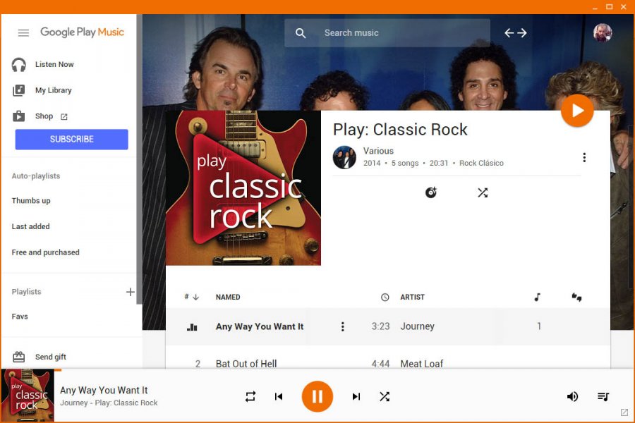 google play music desktop player for windows.