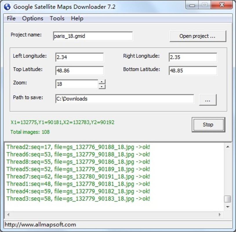 Download Google Satellite Maps Downloader 8 355